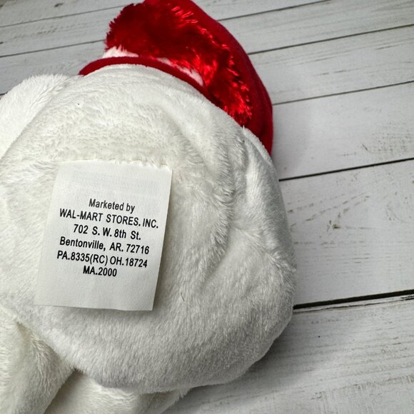 Walmart Snowman Message Friends Plush With Red Hat Scarf Holding Love Snowflake - Picture 7 of 8